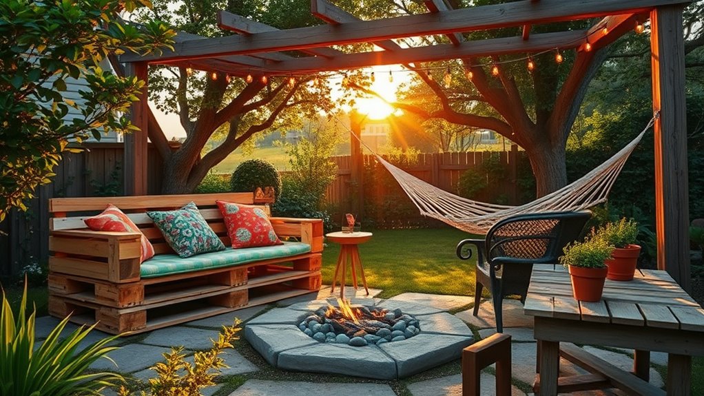 affordable backyard relaxation space