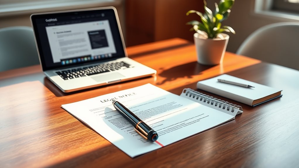 responding to legal notice