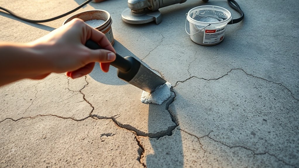 concrete crack repair process